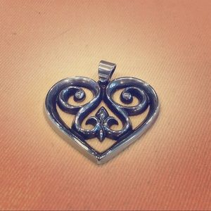 James Avery Silver Heart Pendant.